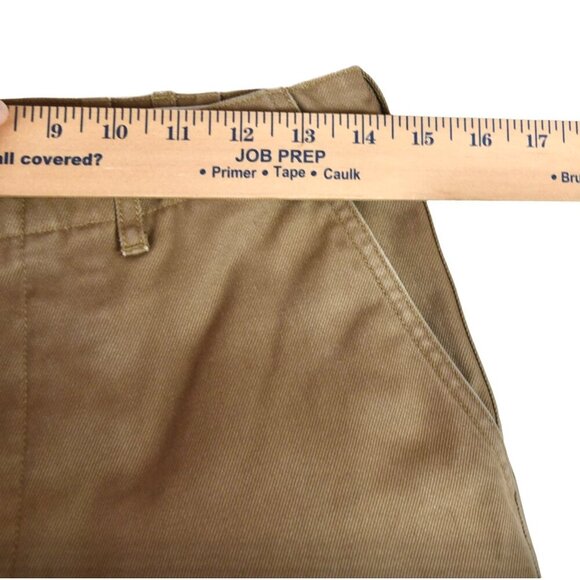 UNIQLO Smart Ankle Pants Tan Twill Tailored Waist 27-28 Academia Career Minimal - Picture 6 of 10